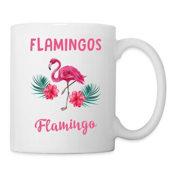 Flamingos Are Awesome Cute Pink Bird - Mug - white - Right