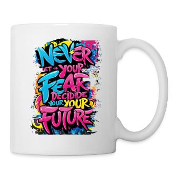 graffiti street art spray citations rétro rap - Mug blanc - blanc - Droite