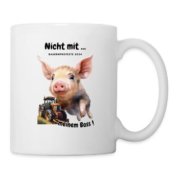 Chemises et accessoires de protestation paysanne - Mug blanc - blanc - Droite