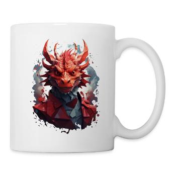 Drache - Tasse - Weiß - Rechts