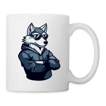 Wolf Cool - Tasse - Weiß - Rechts