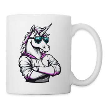 Bande dessinée Licorne - Mug blanc - blanc - Droite