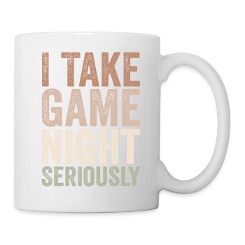 Ich nehme den Spieleabend ernst - Tasse - Weiß - Rechts