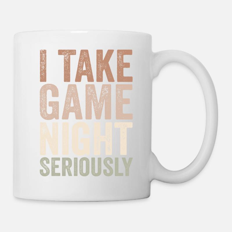 I take game night seriously - Mug blanc - blanc