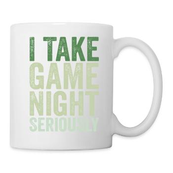 Ich nehme den Spieleabend ernst - Tasse - Weiß - Rechts