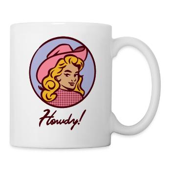 Howdy Girl Western - Tasse - Weiß - Rechts