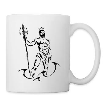 Wassermann - Tasse - Weiß - Rechts