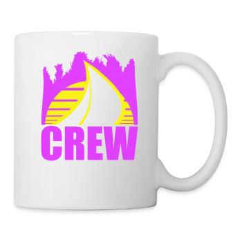 Crew Member Segeln Sonne Logo Mannschaft Mitglied - Tasse - Weiß - Rechts
