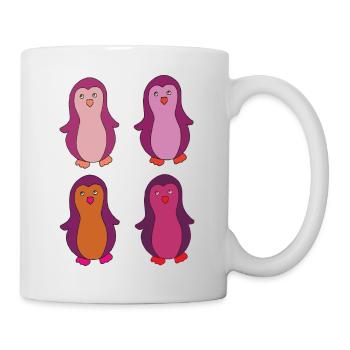 Pingouin 4ply multicolore - Mug blanc - blanc - Droite
