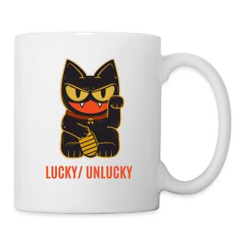 Lucky unlucky cat - Mug - white - Right