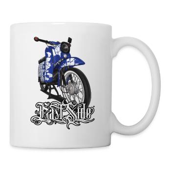 Schwalbe Tuning (blau) // Illustration - Tasse - Weiß - Rechts