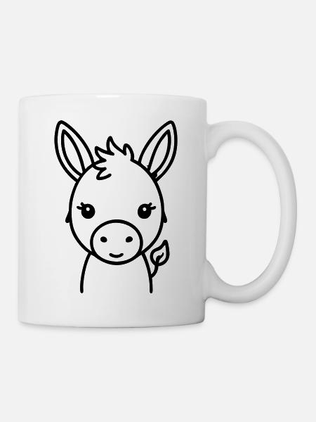 Âne âne - Mug blanc - blanc