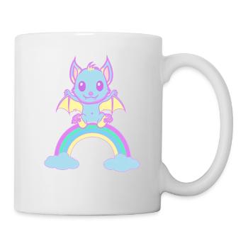 cute bat bats - Mug - white - Right
