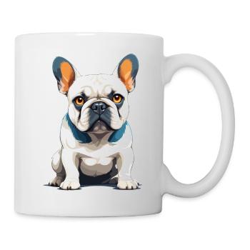 French Bulldog Vector Art Colour Illustration - Mug - white - Right