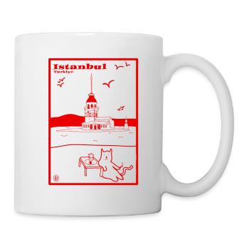 İstanbul, Türkei - Tasse - Weiß - Rechts