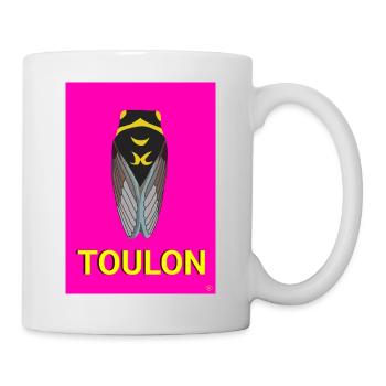 Cigale de Toulon - Mug blanc - blanc - Droite