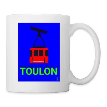 Toulon cable car - Mug - white - Right