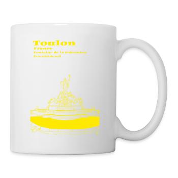 Toulon and its fountain - Mug - white - Right