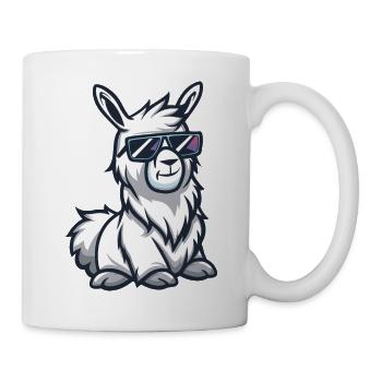 Alpaca Llama Comic Cool - Mug - white - Right