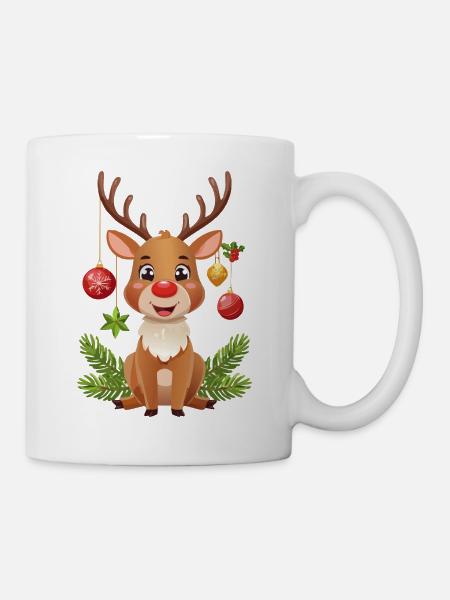 Christmas - Sweet Reindeer - Mug - white