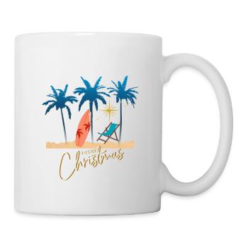 Palm Trees Merry Christmas Christmas Gift - Mug - white - Right