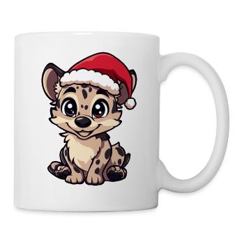 Hyäne Weihnachten - Tasse - Weiß - Rechts
