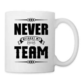 never without my team - Mug - white - Right