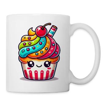 cupcake - Tasse - Weiß - Rechts