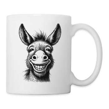 Esel - Tasse - Weiß - Rechts