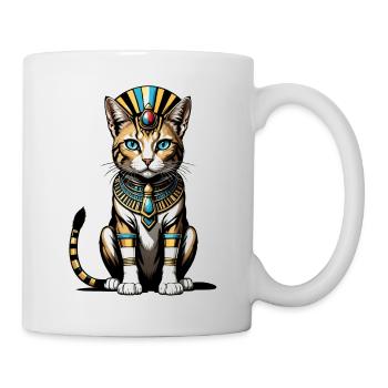 Chat Pharaon Chat Égypte Pyramide Cadeau - Mug blanc - blanc - Droite