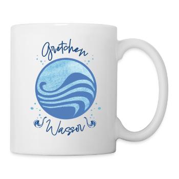 "Ein Mädchen Namens Willow" Wasser Design Gretchen - Tasse - Weiß - Rechts