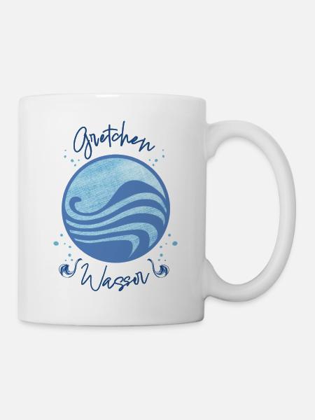 "Ein Mädchen Namens Willow" Wasser Design Gretchen - Tasse - Weiß