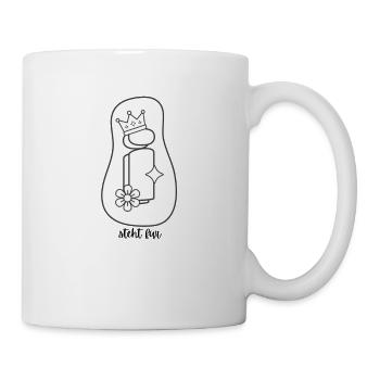 Chemise de coloriage : Lettre I - Concevez votre nom - Mug blanc - blanc - Droite