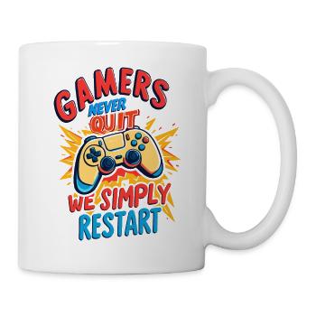 Gamers Never Quit - Mug - white - Right