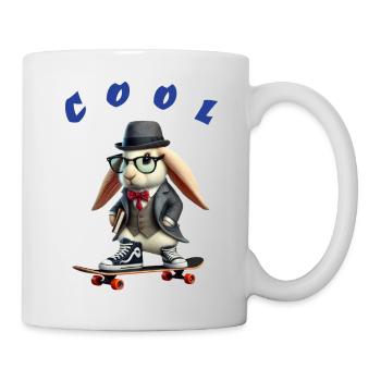 Cool rabbit - Tasse - Weiß - Rechts