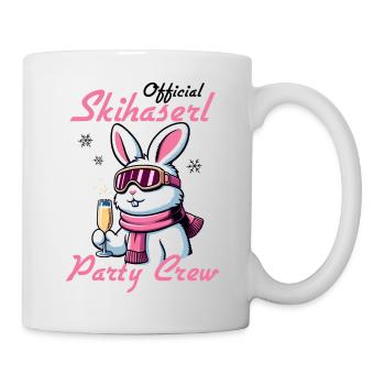 Official Skihaserl Party Crew witzige Ski Sprüche - Tasse - Weiß - Rechts