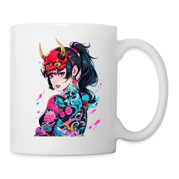 Démone japonaise - Mug blanc - blanc - Droite