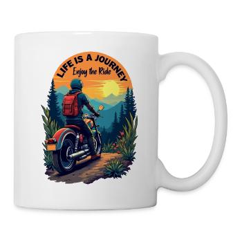 Genießen Sie die Fahrt - Tasse - Weiß - Rechts