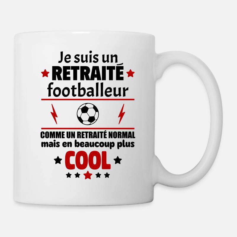 Je suis un retraité footballeur plus cool,retraite - Mug blanc - blanc