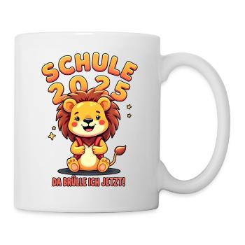 Kinder Schulkind 2025 Junge Einschulung Mädchen - Tasse - Weiß - Rechts