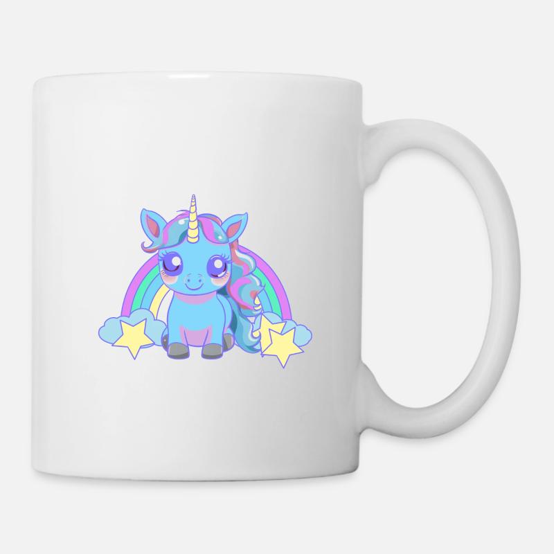 Licorne Cheval Chevaux - Mug blanc - blanc