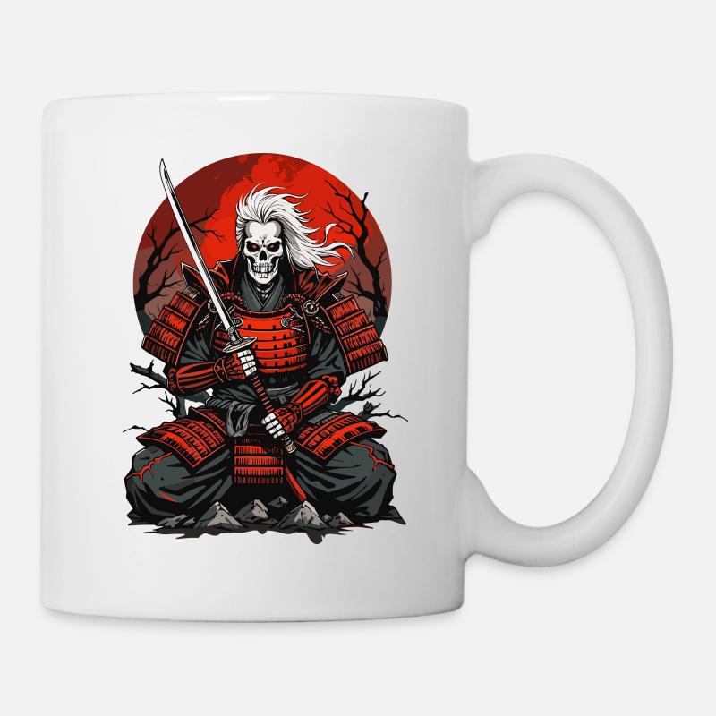 Uralte Samurai - Tasse - Weiß