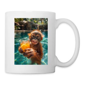 Orangutan Happy Hour - Mug - white - Right