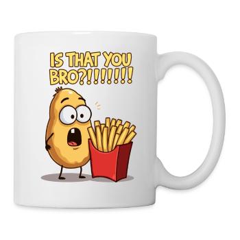 Pomme de terre rencontre frites - Mug blanc - blanc - Droite