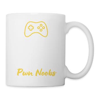 Keep Calm und Pwn Noob - Dominiere das Spiel - Tasse - Weiß - Rechts