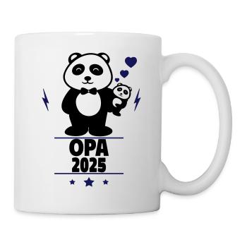 Opa 2025 ,Anzeige Schwangerschaft Opa - Tasse - Weiß - Rechts