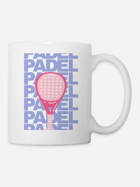 Padel poster - Mug - white