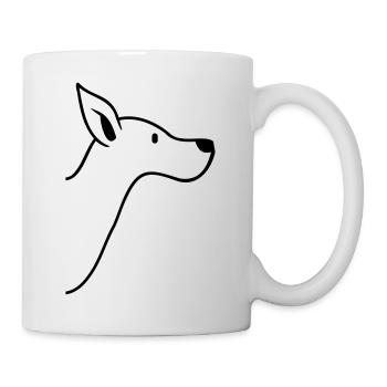 Good Dog Face Cute Pet Head Cute - Mug - white - Right