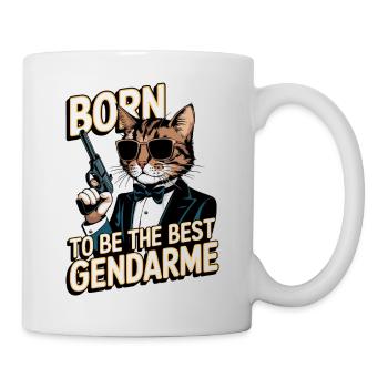 Born to be the best Gendarme - Mug blanc - blanc - Droite