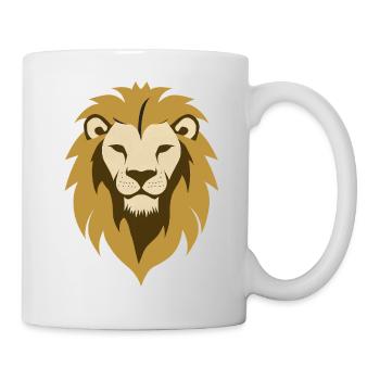 Lion Symbol, Lion Head, Savannah Wild Animal - Mug - white - Right